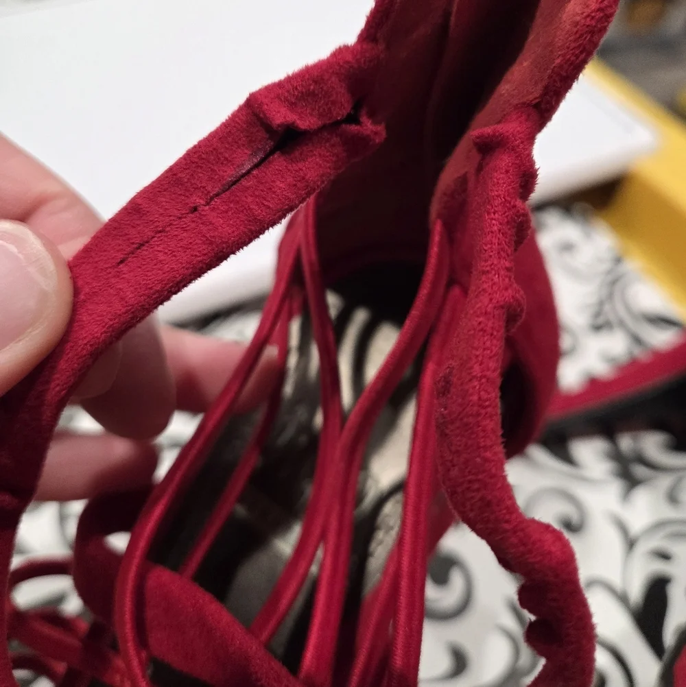 Impo Red Strappy Heels